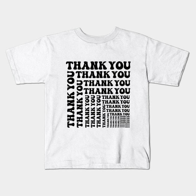 thank you Kids T-Shirt by emofix